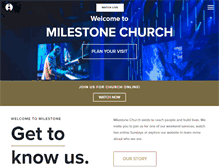 Tablet Screenshot of milestonechurch.com